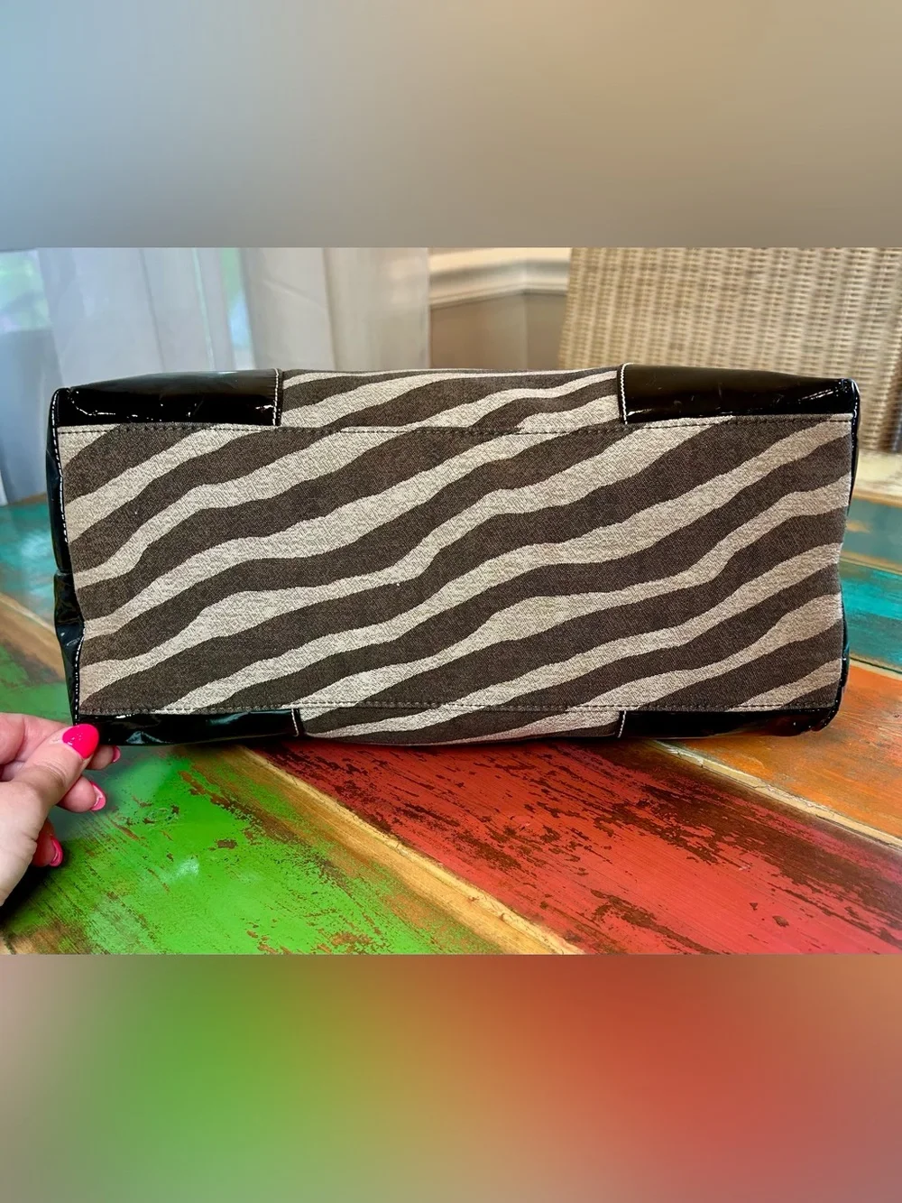 Dooney & Bourke Y2K Zebra Nikki Hobo Shoulder Bag K8133980